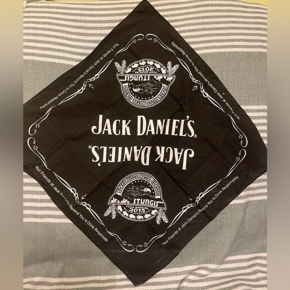Vintage Jack Daniel’s Black Bandanna - Picture 1 of 1